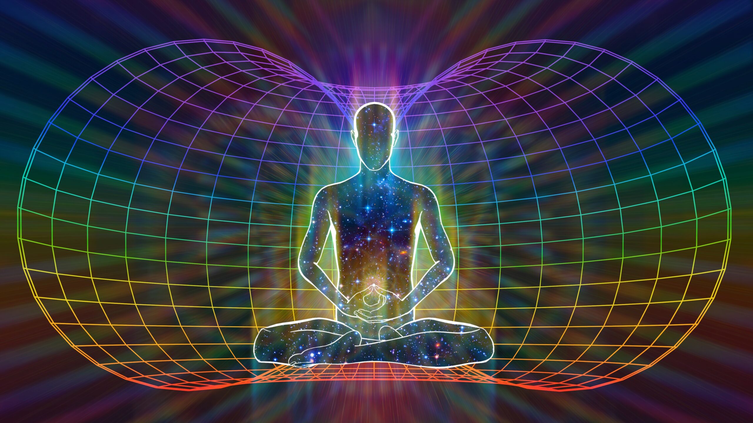 3d,Illustration.,The,Energy,From,The,Cosmic,Awareness,Of,Oneself